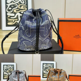 Hermes Canvas Crossbody Bag