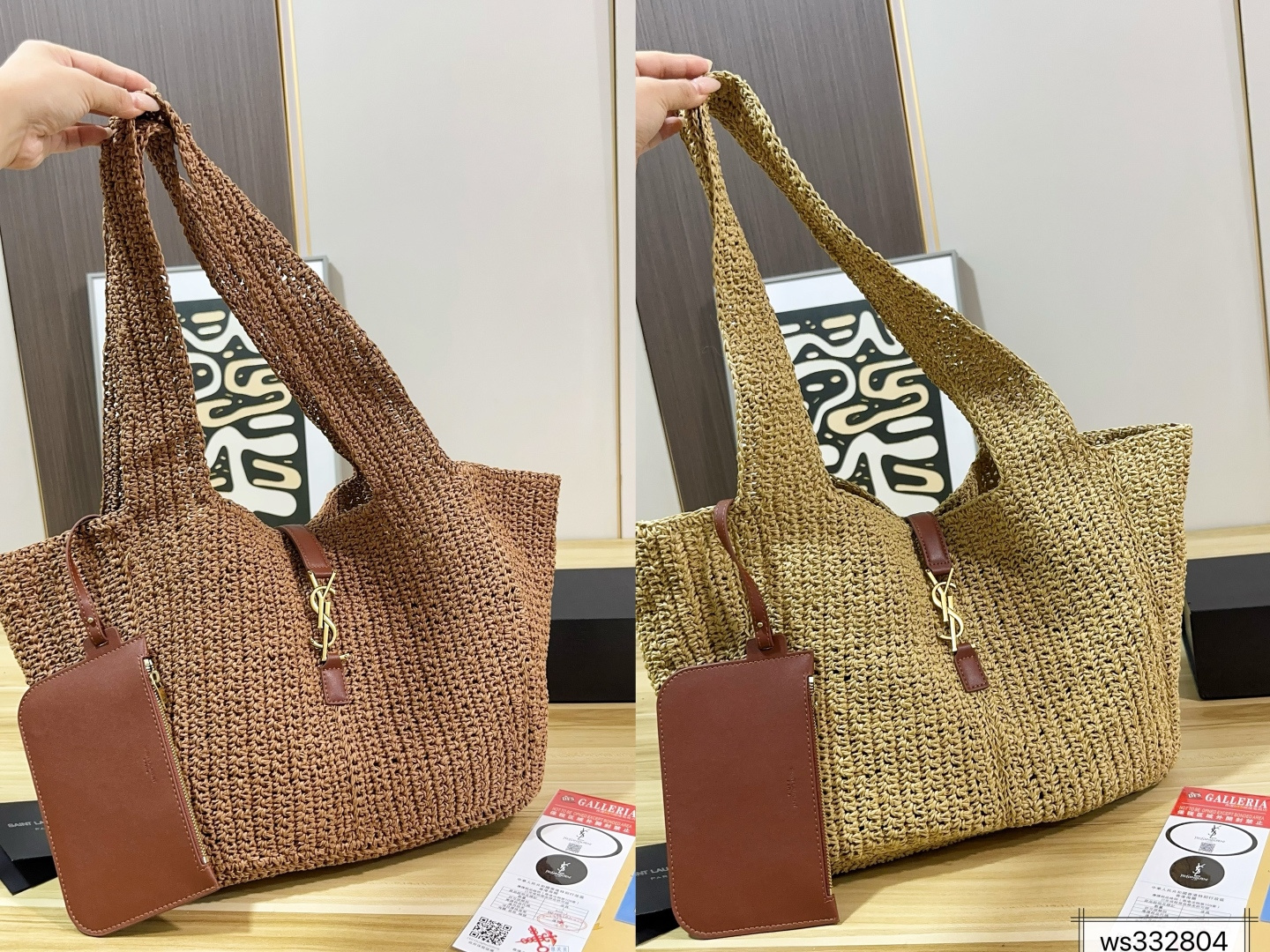 Saint Laurent Brown Tote Bag - Image 3