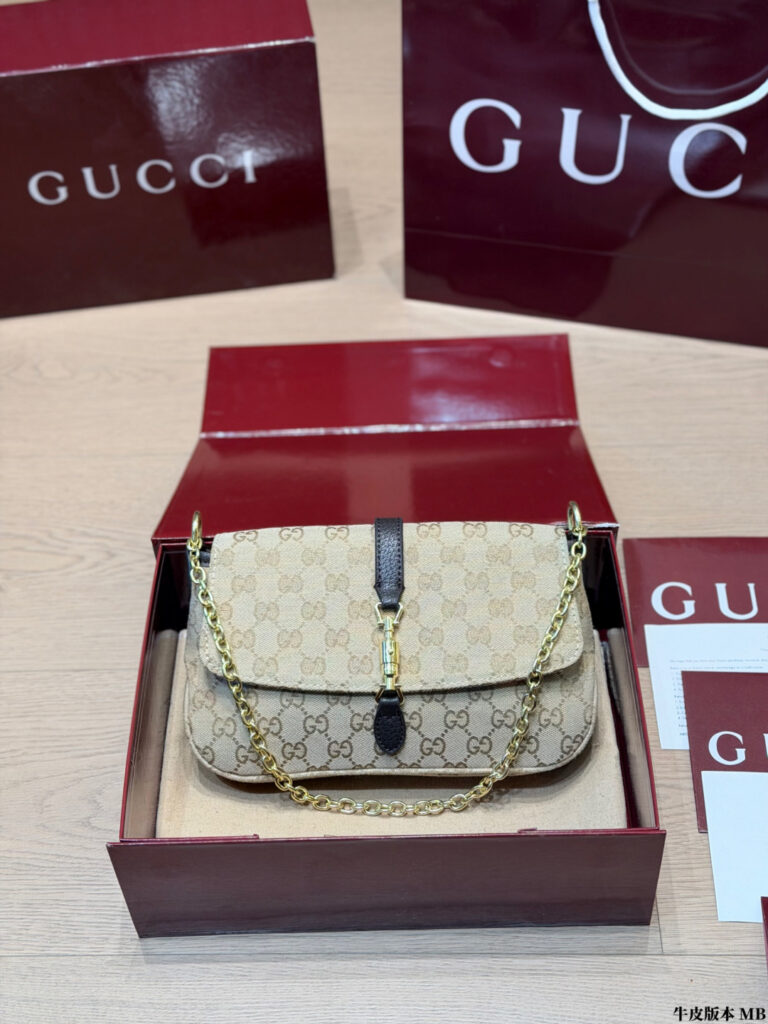 Gucci Gold Leather Bag editorial product context 2