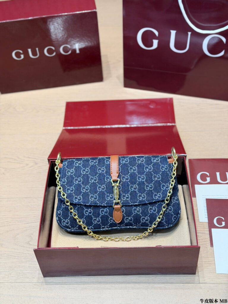 Gucci Gold Leather Bag editorial product context 2