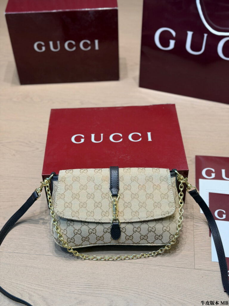 Gucci Gold Leather Bag editorial product context 3