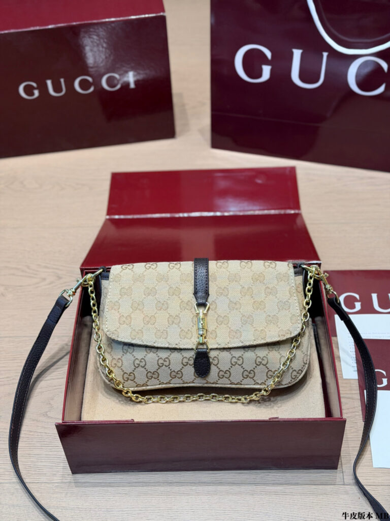 Gucci Gold Leather Bag editorial product context 1