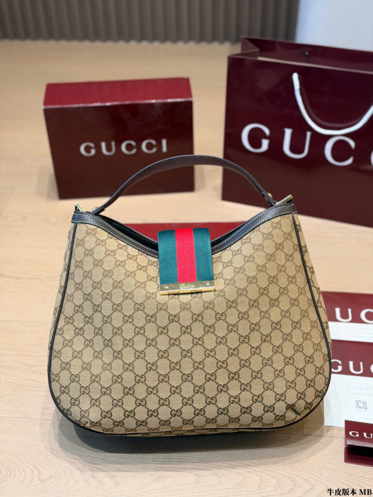 Gucci Leather Hobo Bag editorial product context 1