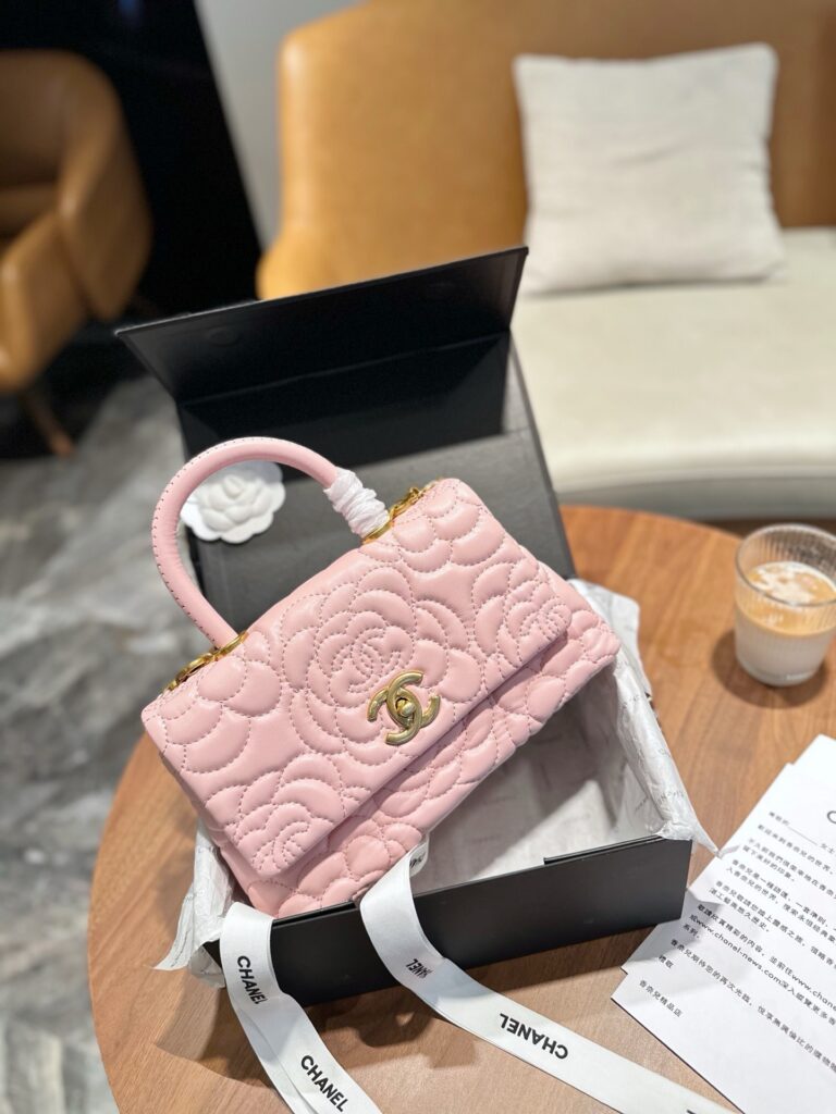 Chanel Gold Leather Handbag editorial product context 2