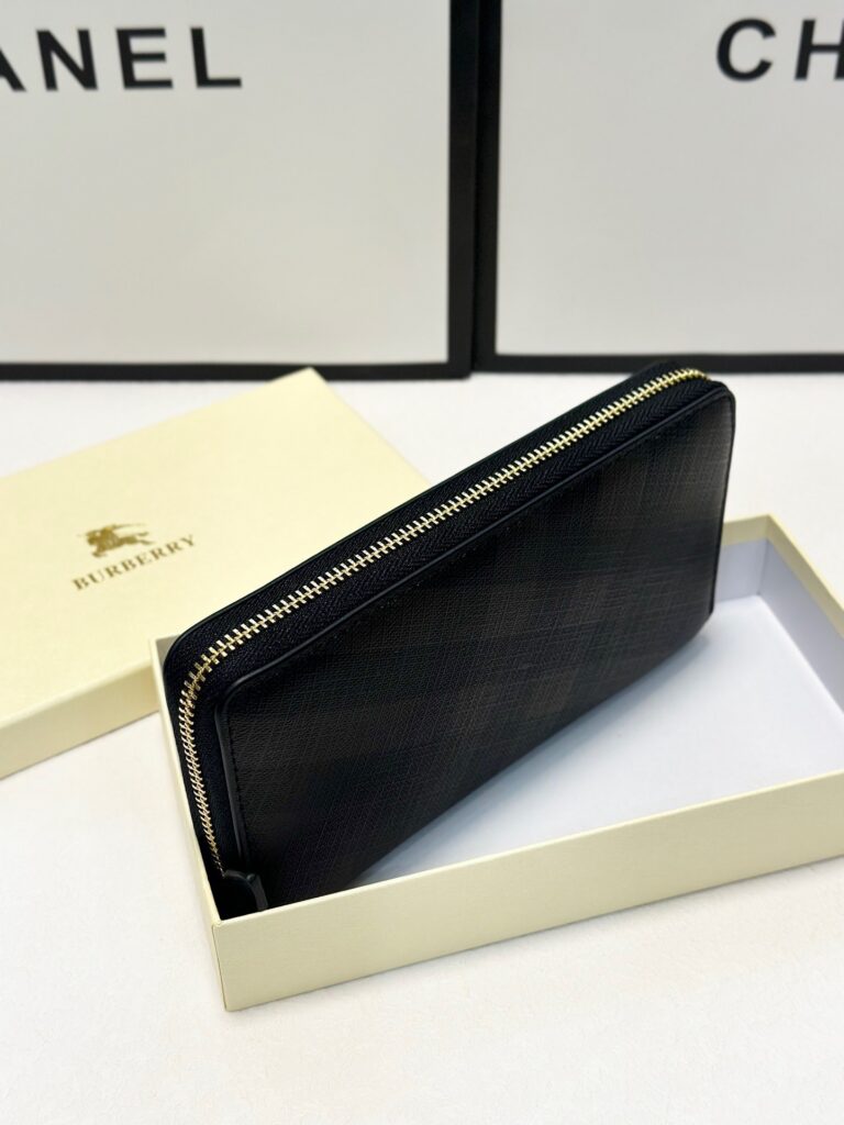 Burberry Brown Leather Clutch editorial product context 3