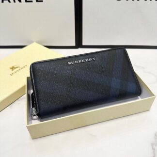 Burberry Blue Leather Clutch