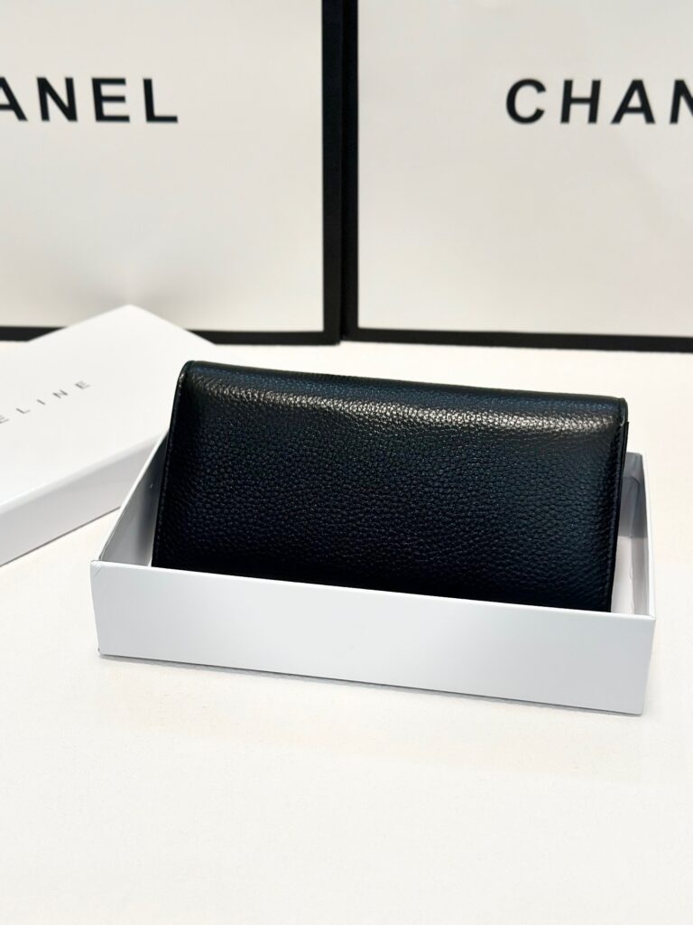 Celine Black Wallet editorial product context 2