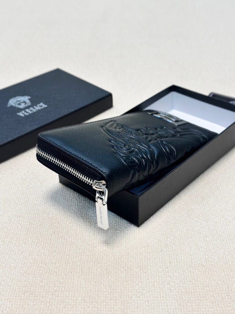 Versace Leather Clutch editorial product context 2