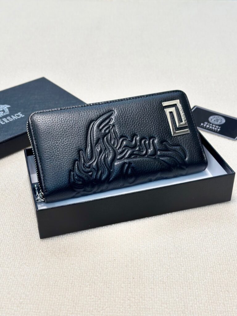 Versace Leather Clutch editorial product context 1
