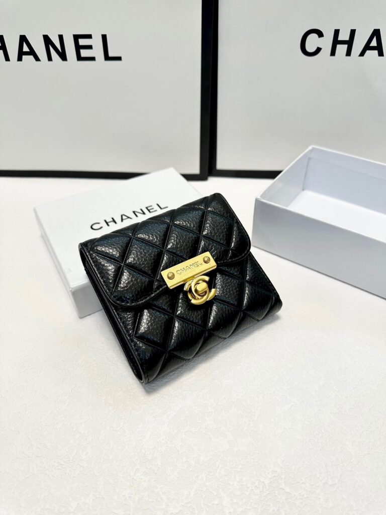Chanel Black Wallet editorial product context 2