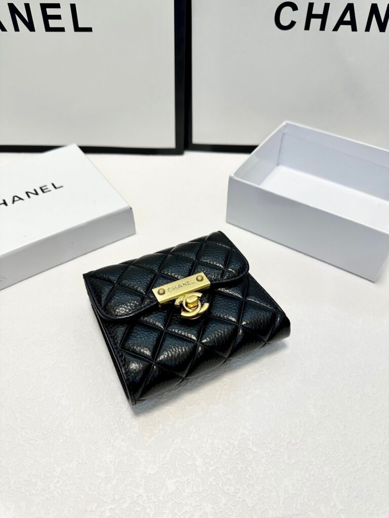 Chanel Black Wallet editorial product context 1