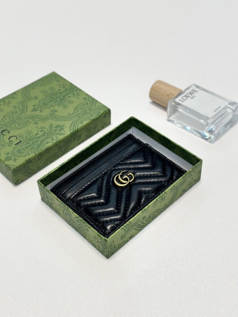 Designer Black Card Holder editorial product context 3