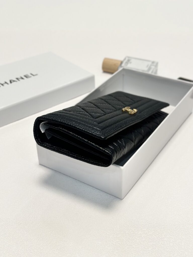 Chanel Black Wallet editorial product context 2