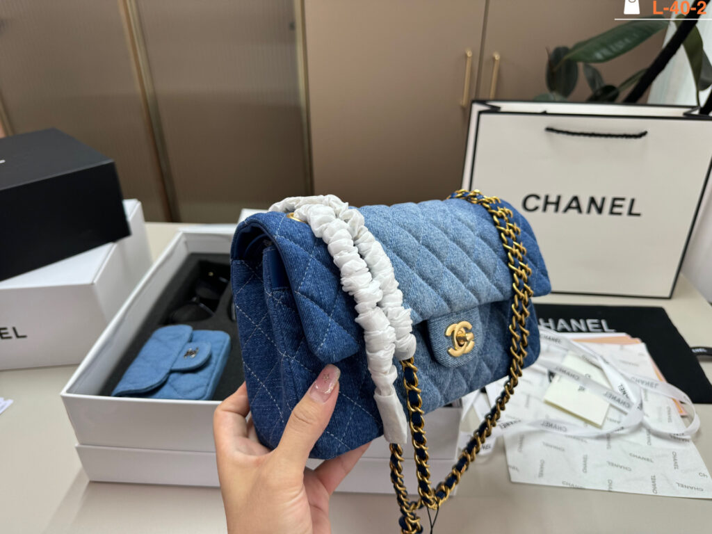 Chanel Gold Wallet editorial product context 3
