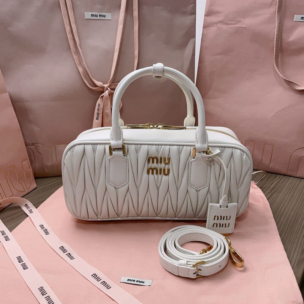 Miu Miu Arcadie Matelassé Nappa Leather Bag-Xs/S/M editorial product context 1