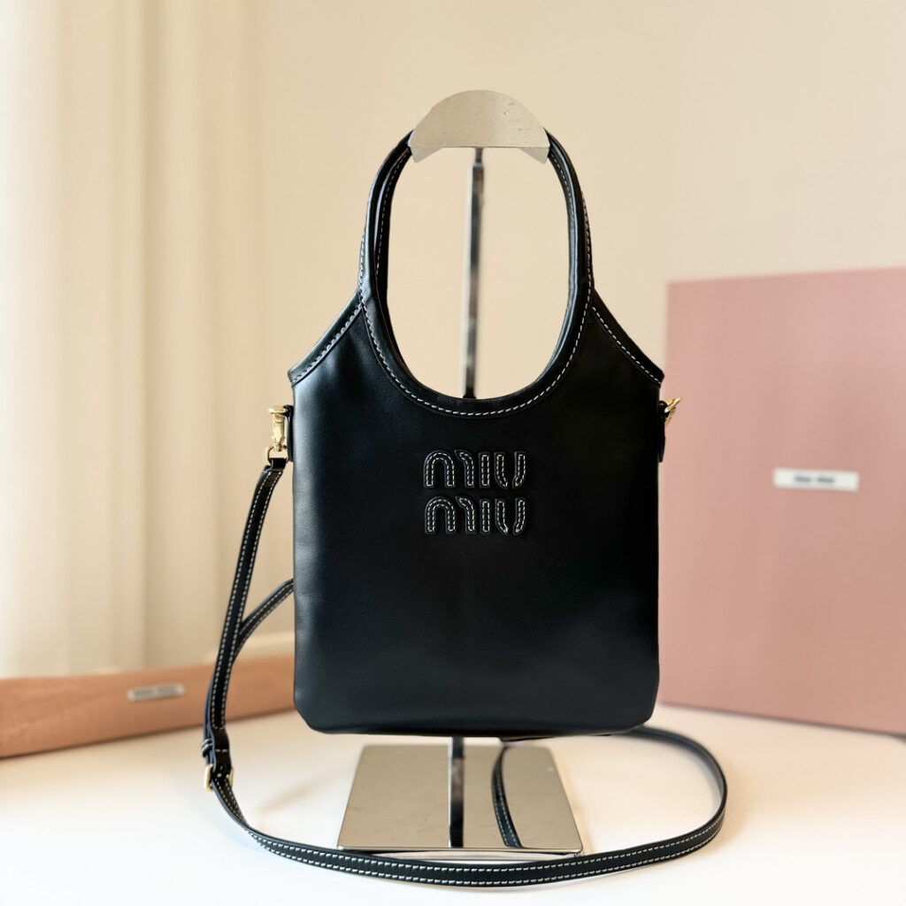Miu Miu Ivy Leather Handbag Mini editorial product context 1