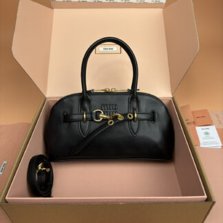 Miu Miu Aventure Nappa Leather Top-Handle Bag