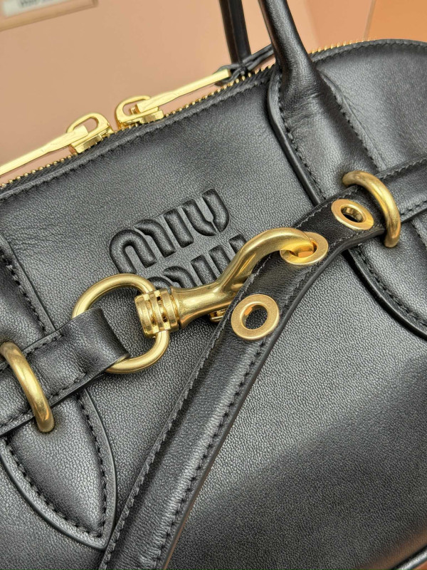 Miu Miu Aventure Nappa Leather Top-Handle Bag